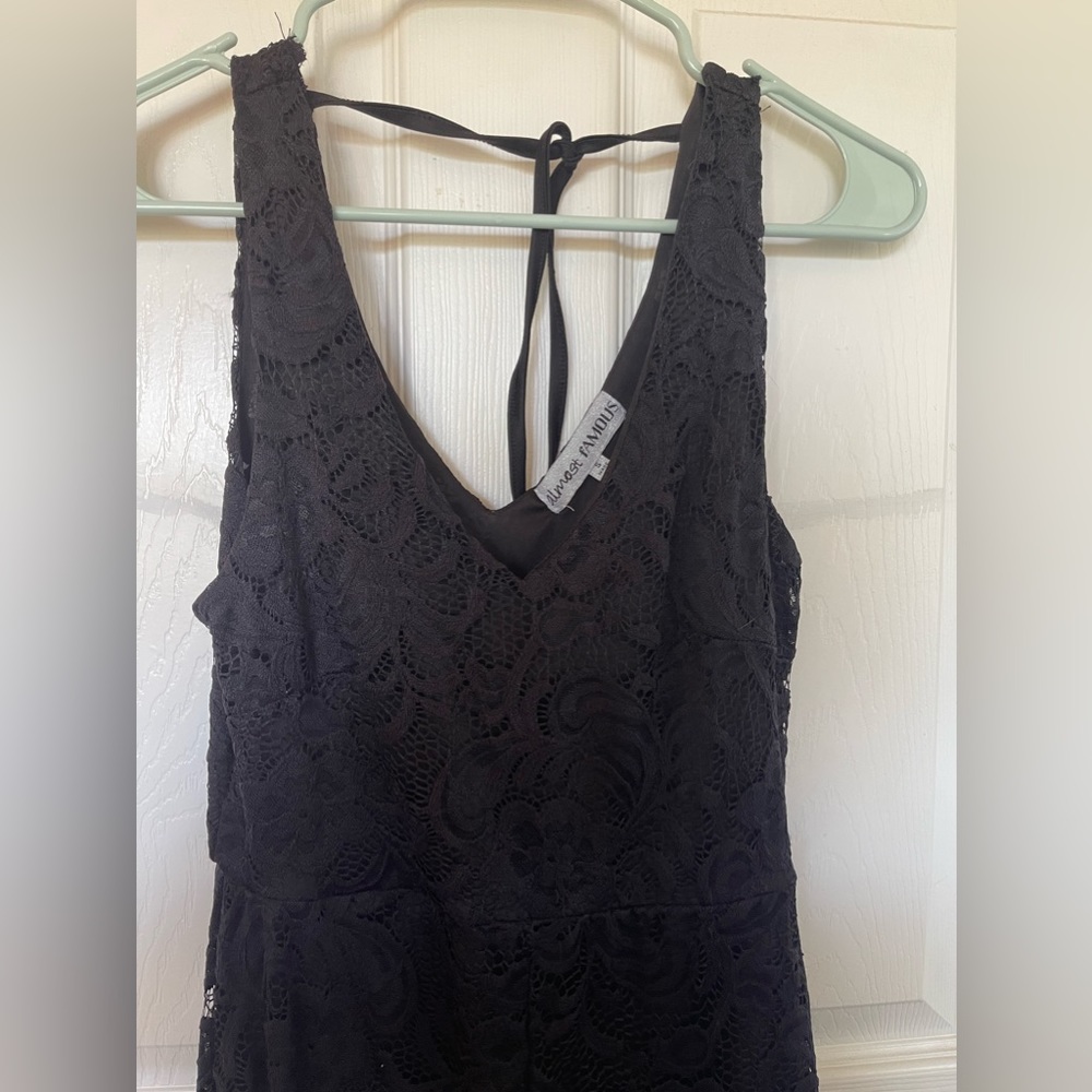 Black lace jumpsuit - Picture 2 of 3